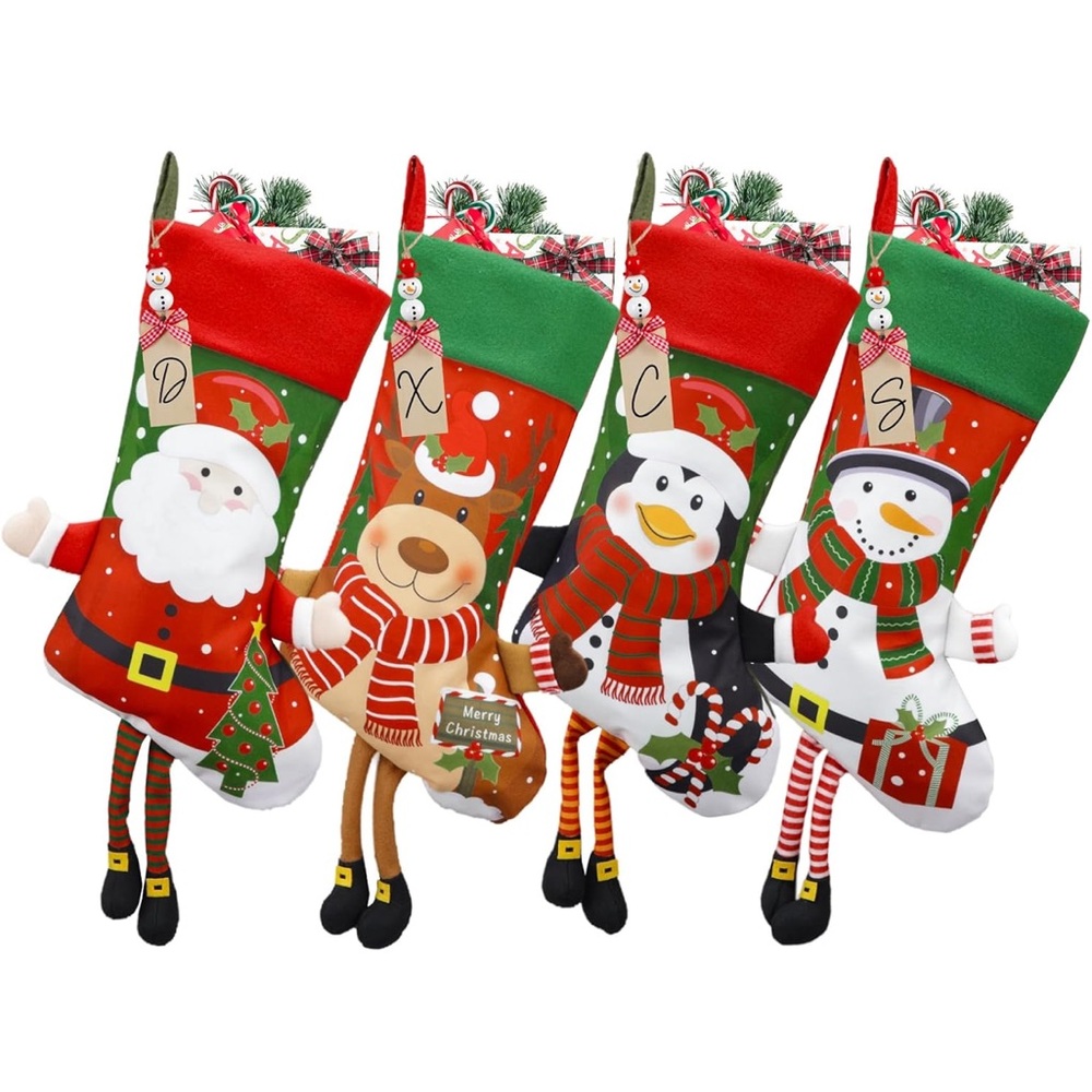 4 pack Christmas stockings